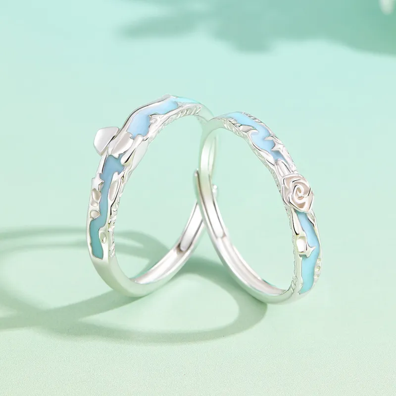 Lao Feng Xiang S925 Silver Rings Unisex-3