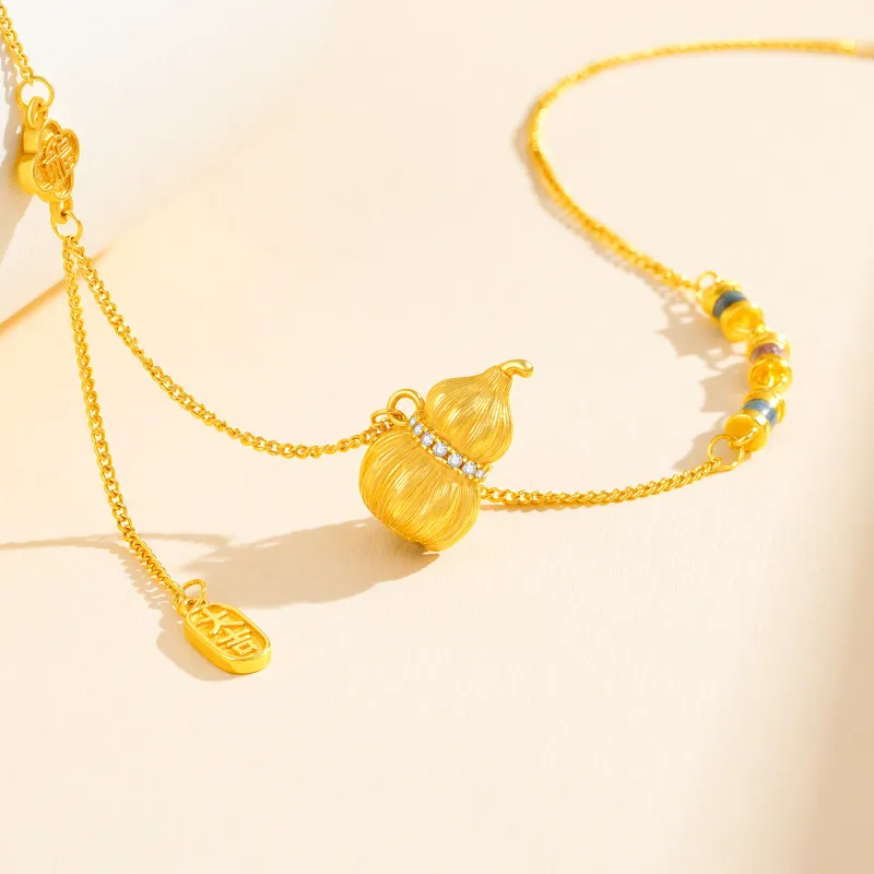 Lao Feng Xiang S925 Silver Necklaces Women's-3