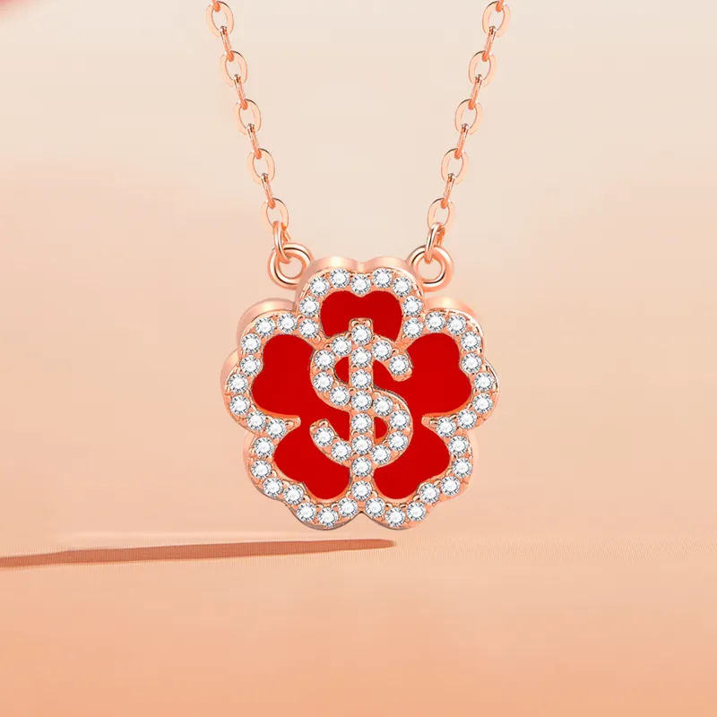 Lao Feng Xiang Agate Necklaces Women's-3