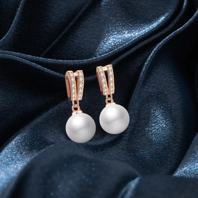 Lao Feng Xiang Pearl Earrings Women's-6