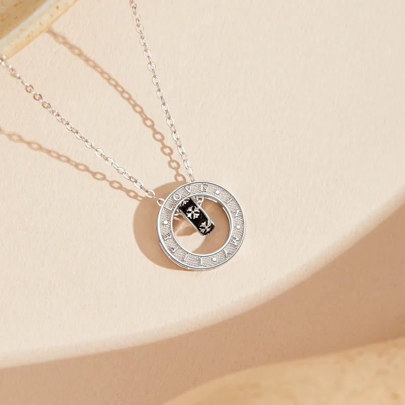 Lao Feng Xiang S925 Silver Necklaces Unisex-14