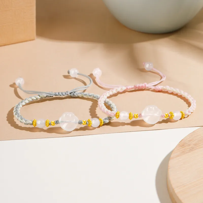 Lao Feng Xiang Chalcedony Bracelets Unisex-5