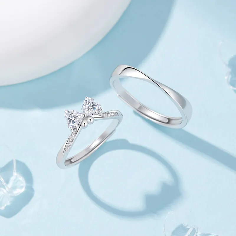 Lao Feng Xiang S925 Silver Rings Unisex-3