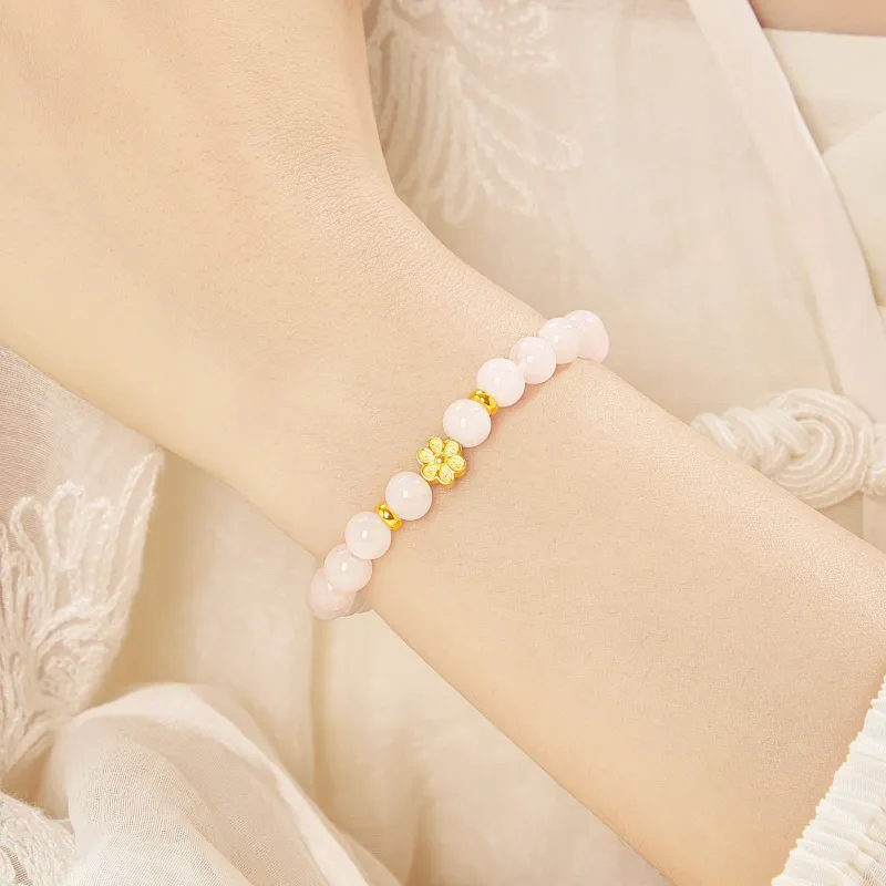 Lao Feng Xiang Natural Chalcedony Jade Bracelets Women's-2