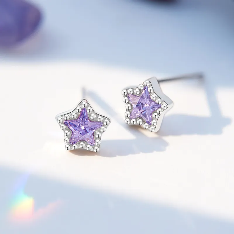 Lao Feng Xiang S925 Silver Pair Of Stud Earrings Women's-8