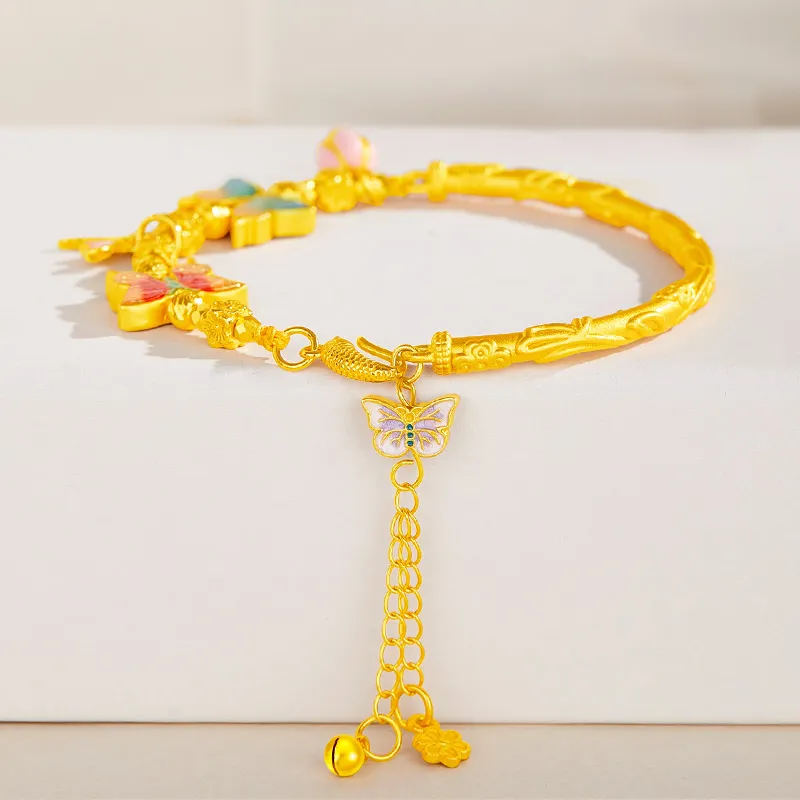 Lao Feng Xiang S925 Silver Bracelets Women's-9