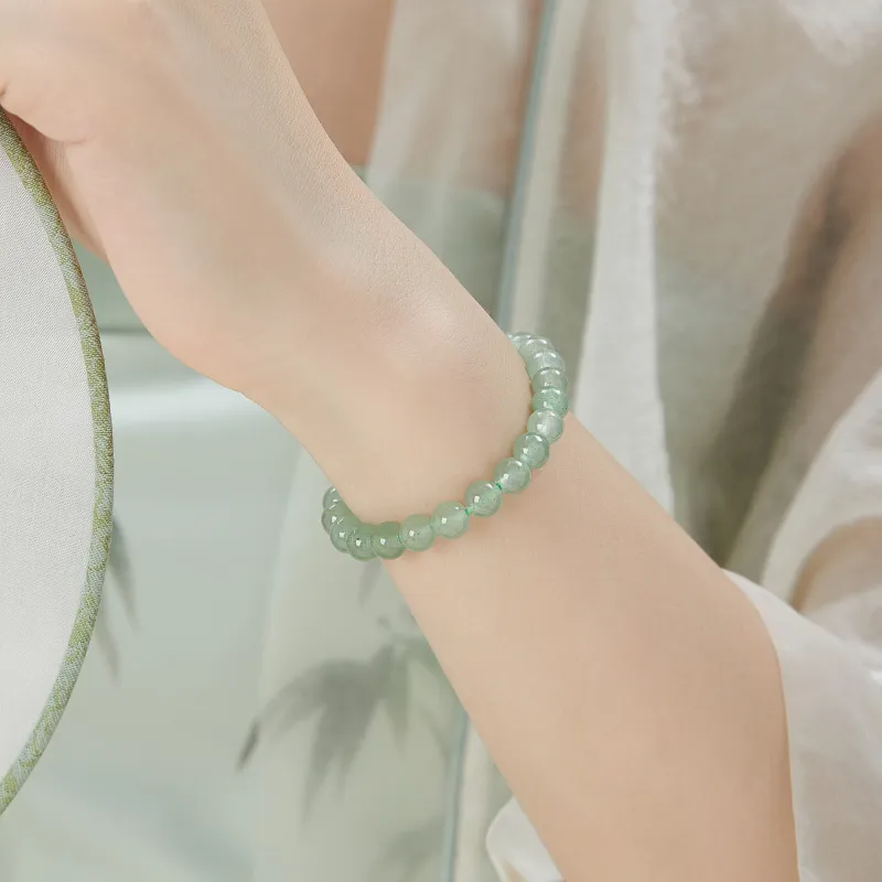 Lao Feng Xiang Natural Aventurine Bracelets Women's-5