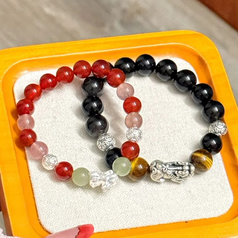 Lao Feng Xiang Agate Bracelets Unisex-4