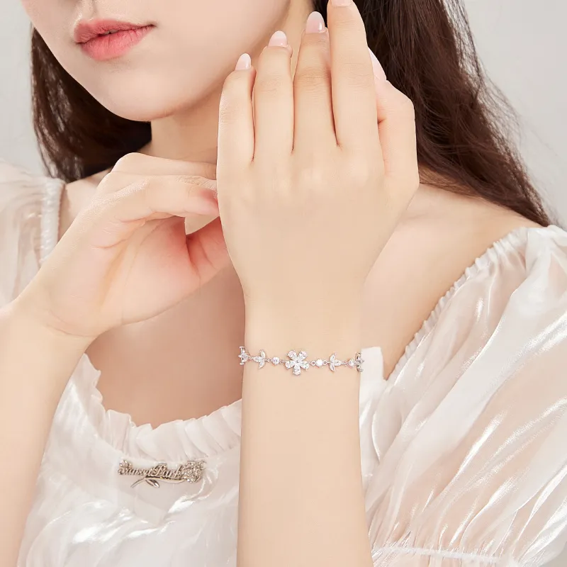 Lao Feng Xiang S925 Silver Bracelets Women's-6