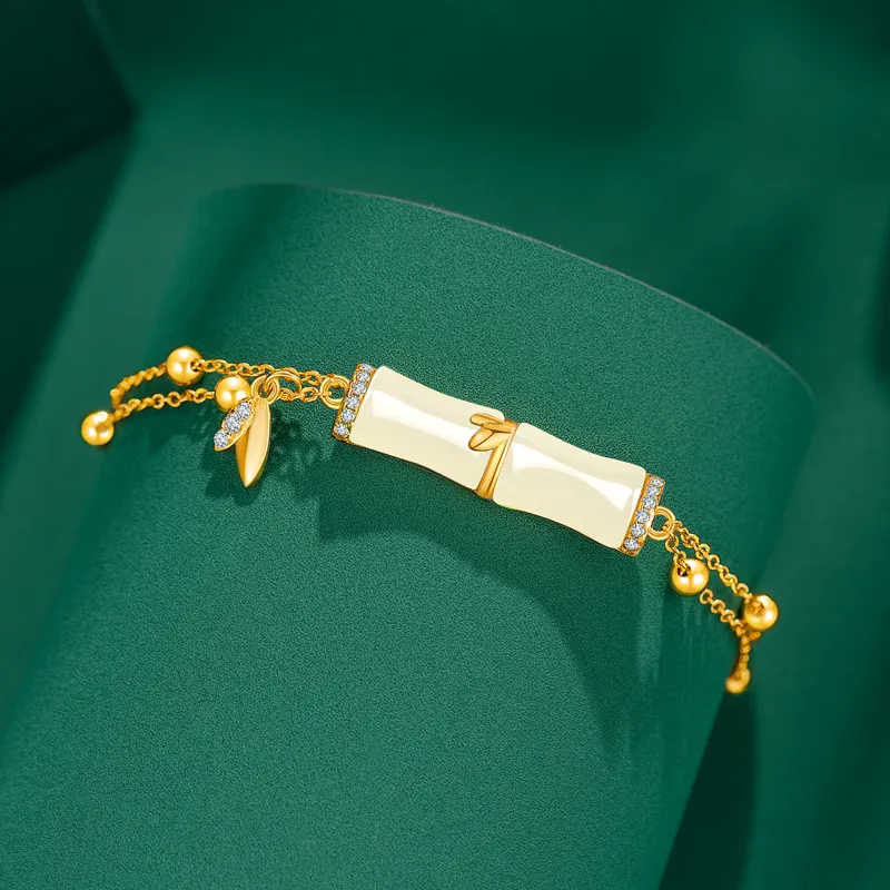 Lao Feng Xiang Hetian Jade Bracelets Pale Greenish White Jade Women's-1