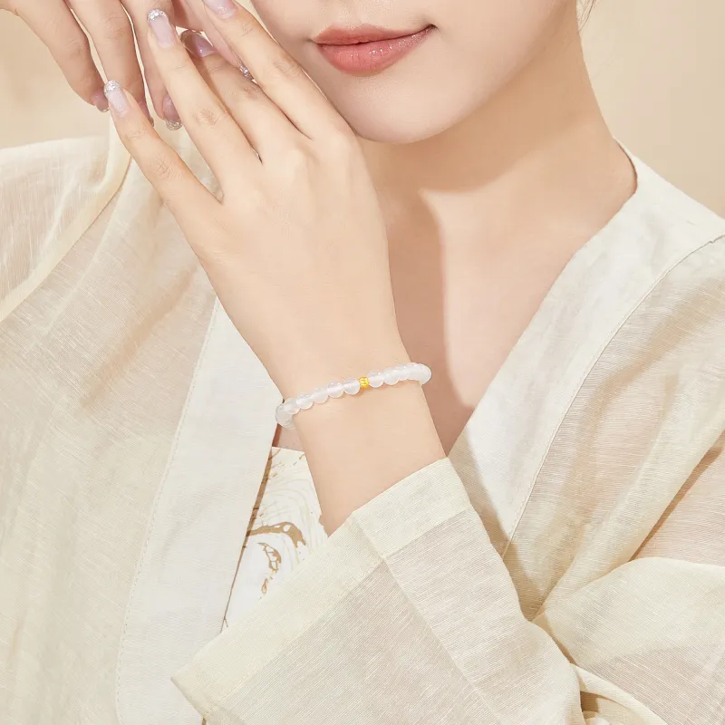 Lao Feng Xiang Agate Bracelets Women's-4