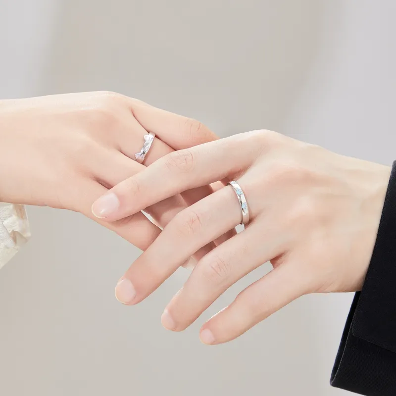 Lao Feng Xiang S925 Silver Rings Unisex-2