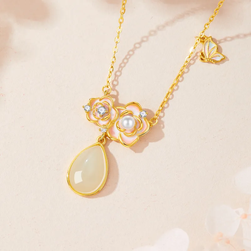Lao Feng Xiang S925 Necklaces Women's-3