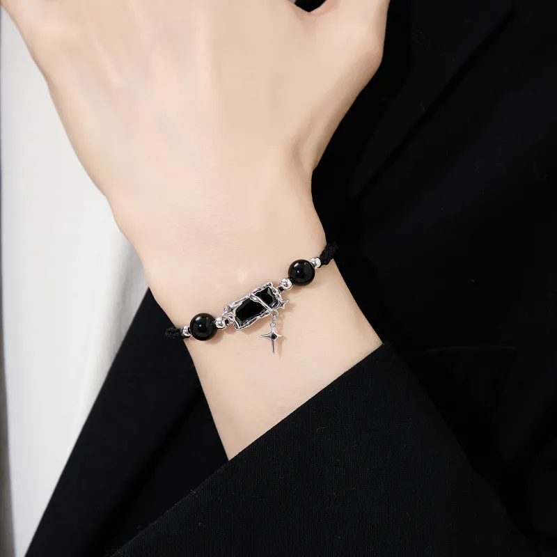 Lao Feng Xiang Natural Chalcedony Bracelets Unisex-4
