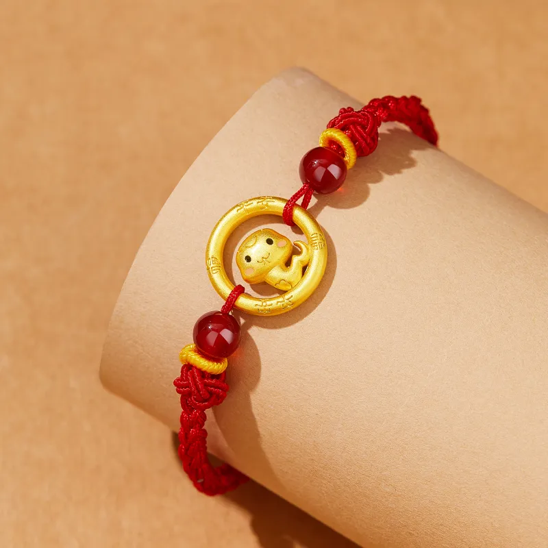 Lao Feng Xiang S925 Silver Bracelets Unisex-4