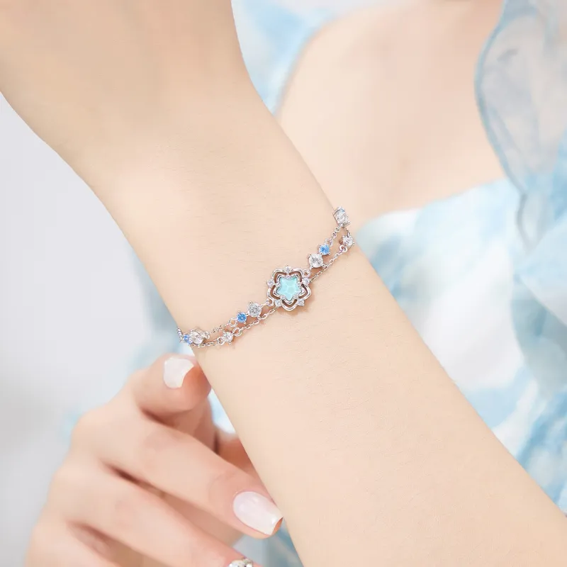 Lao Feng Xiang S925 Silver Bracelets Women's-4