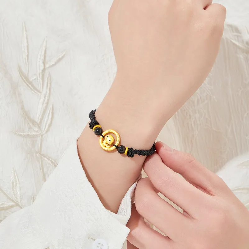 Lao Feng Xiang S925 Silver Bracelets Unisex-8