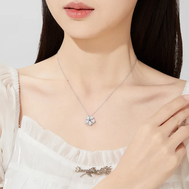 Lao Feng Xiang S925 Silver Necklaces Women's-2