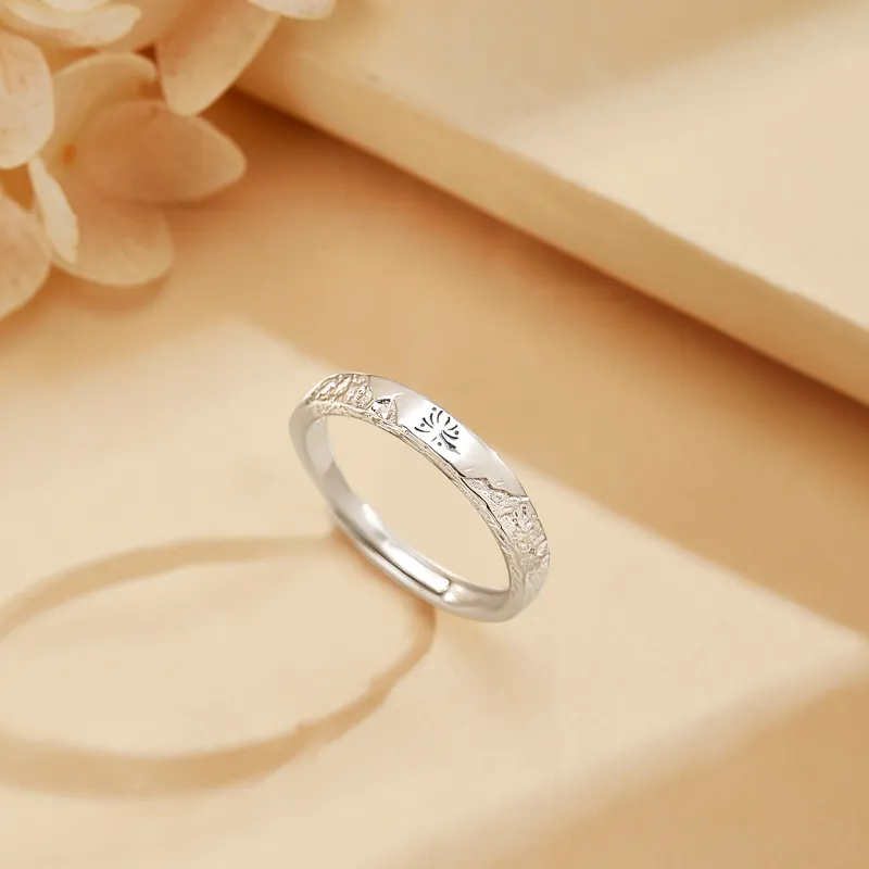 Lao Feng Xiang S999 Fine Silver Rings Unisex-4