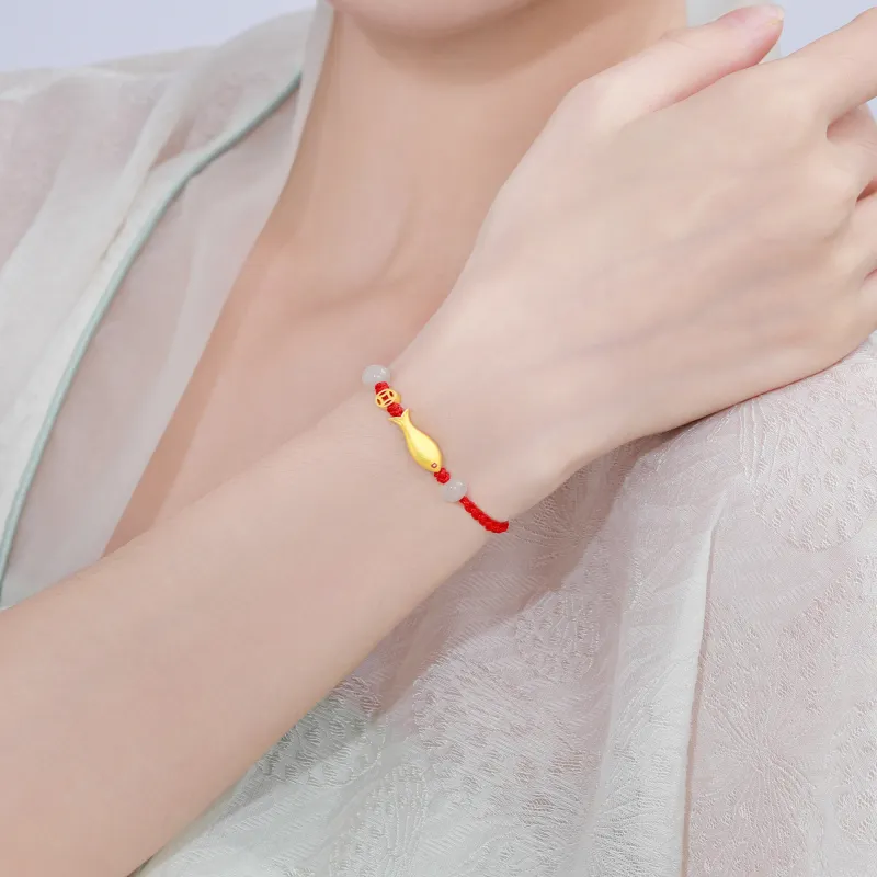 Lao Feng Xiang 999 Fine Silver Bracelets Unisex-10