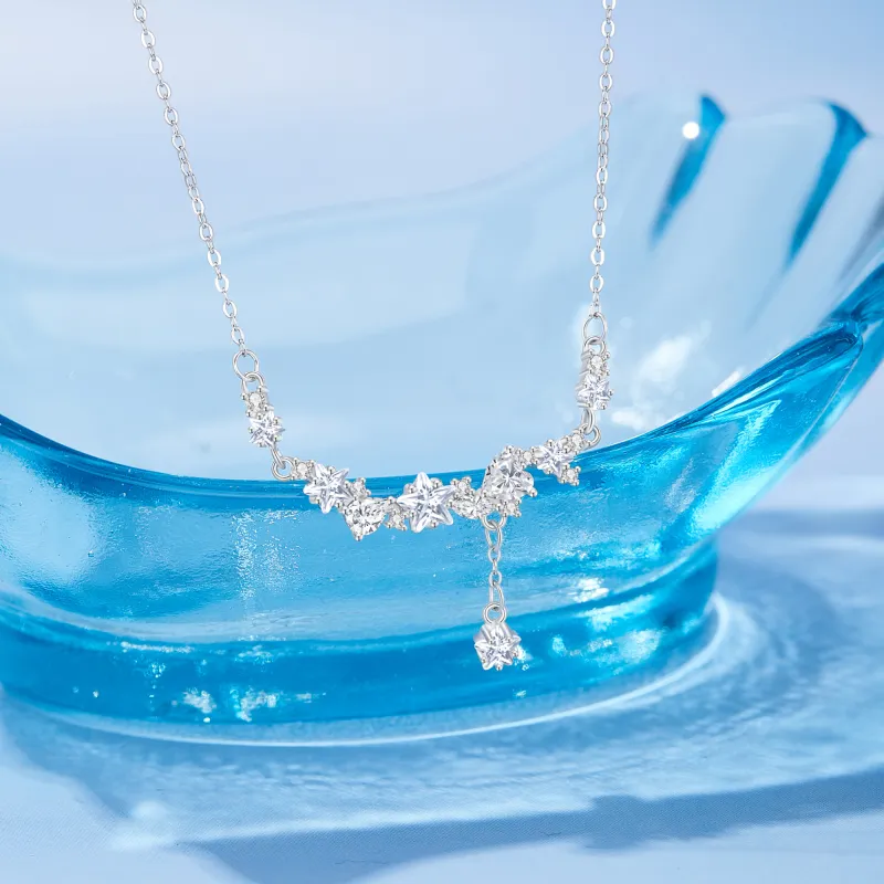 Lao Feng Xiang S925 Silver Necklaces Women's-5