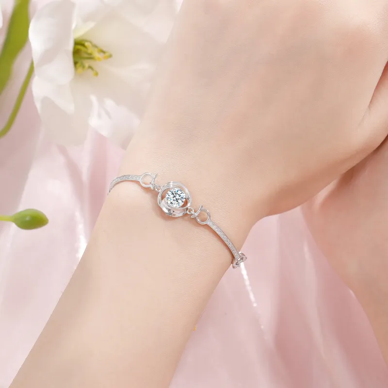 Lao Feng Xiang S999 Fine Silver Bracelets Women's-2