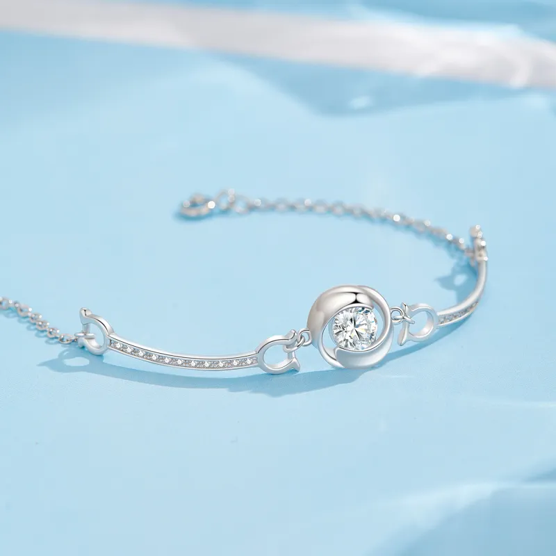 Lao Feng Xiang S999 Fine Silver Bracelets Women's-3
