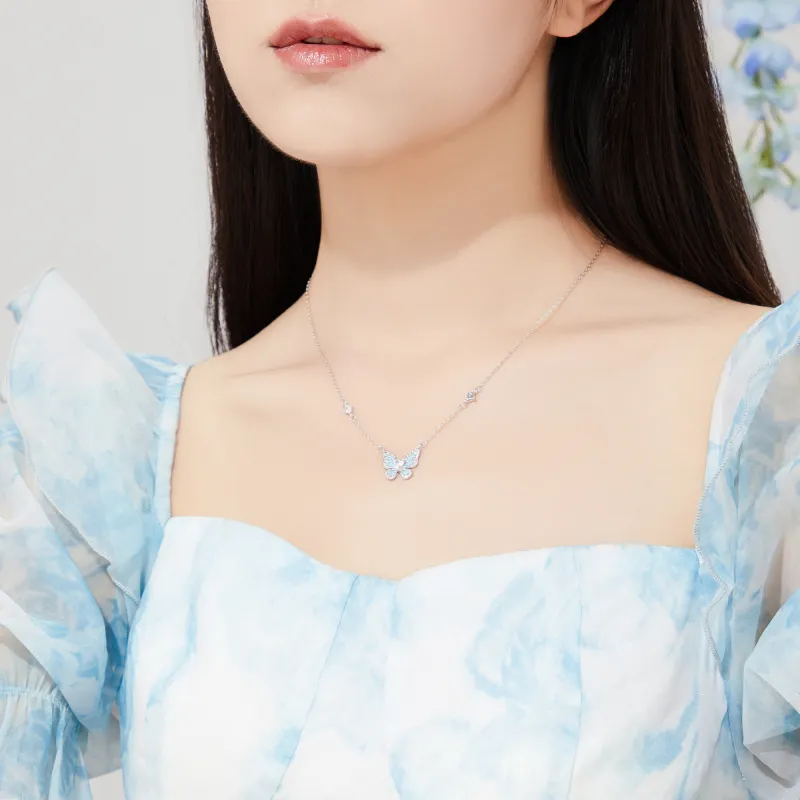 Lao Feng Xiang 925 Sterling Silver Necklaces Women's-11