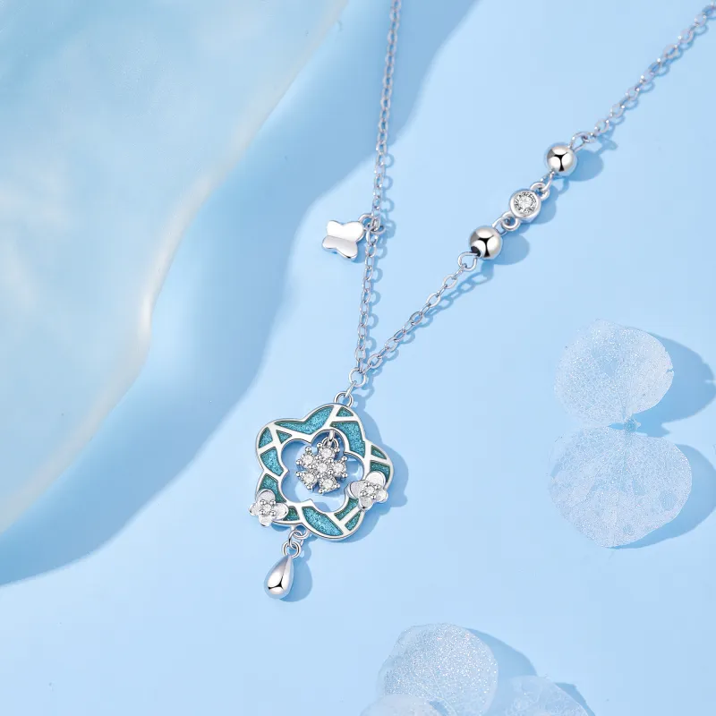 Lao Feng Xiang S925 Silver Necklaces Women's-3