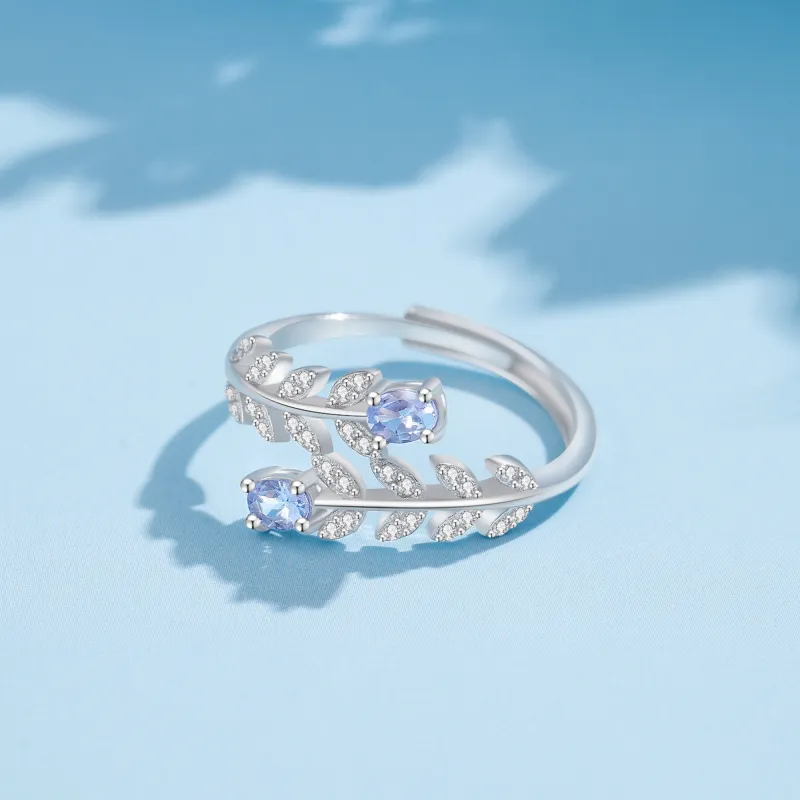 Lao Feng Xiang Natural Tanzanites Rings Women's-2