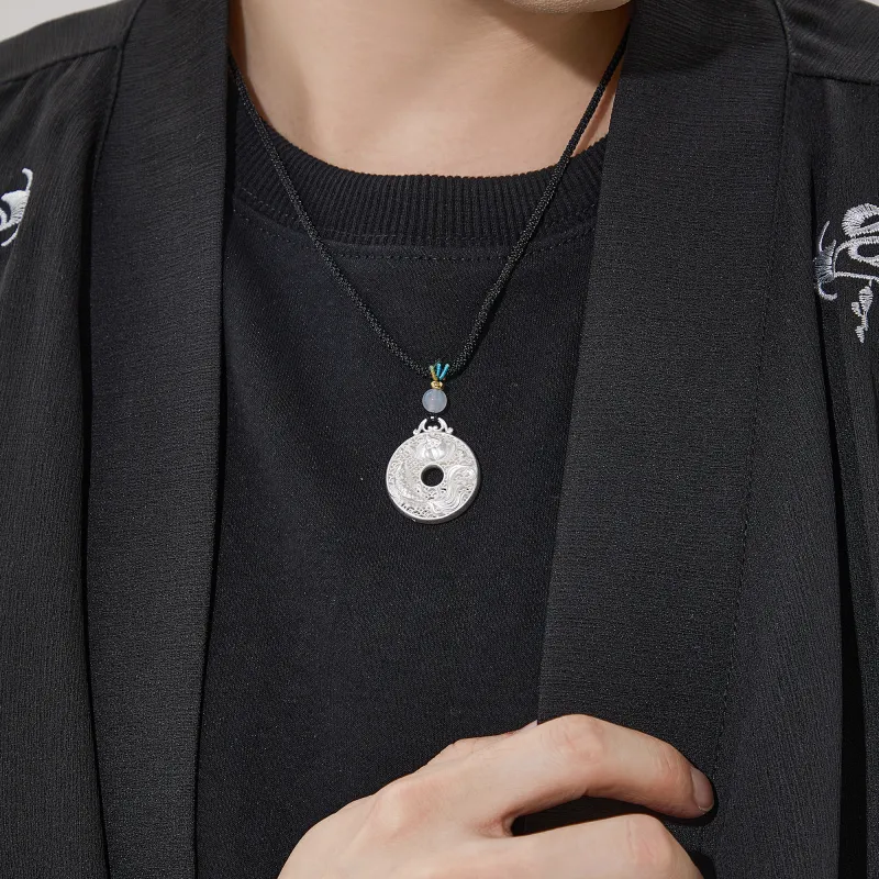 Lao Feng Xiang 999 Fine Silver Necklaces Unisex-3