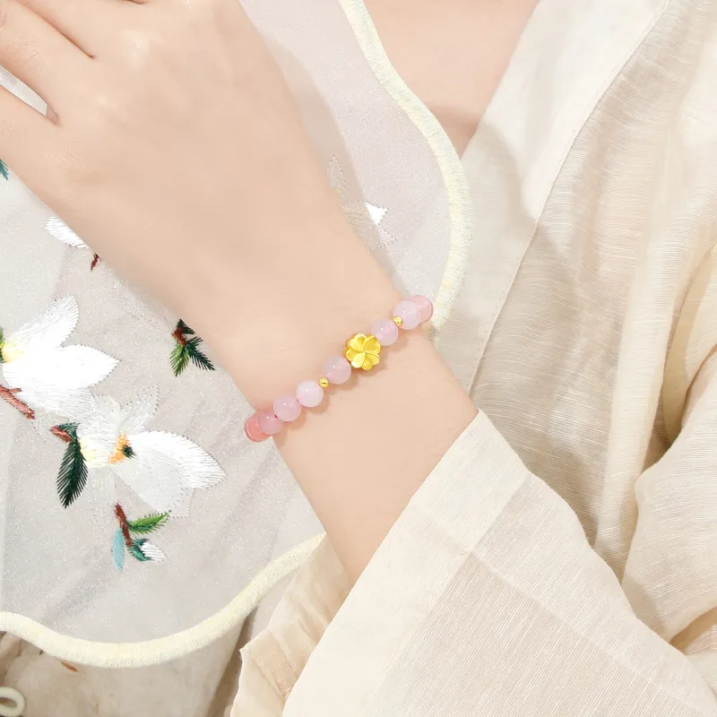 Lao Feng Xiang S990 Sterling Silver Bracelets Women's-1