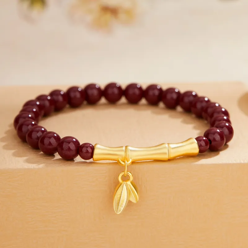 Lao Feng Xiang Cinnabar Bracelets Women's-6