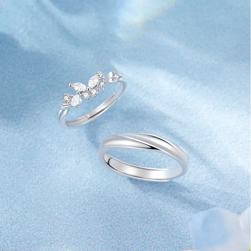 Lao Feng Xiang S925 Silver Rings Unisex-2