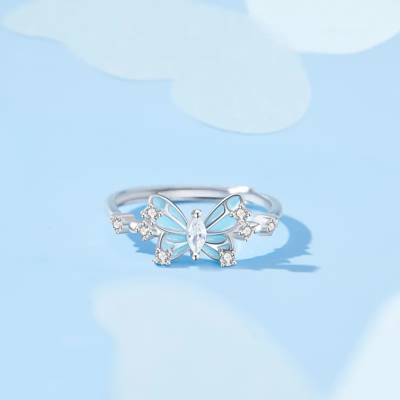 Lao Feng Xiang S925 Silver Rings Women's-2