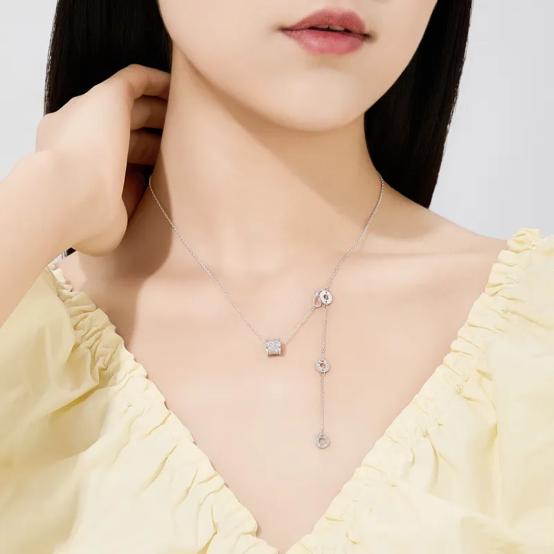 Lao Feng Xiang S999 Fine Silver Necklaces Women's-5