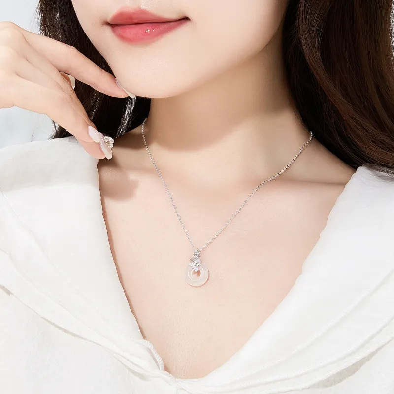 Lao Feng Xiang Chalcedony Necklaces Women's-6