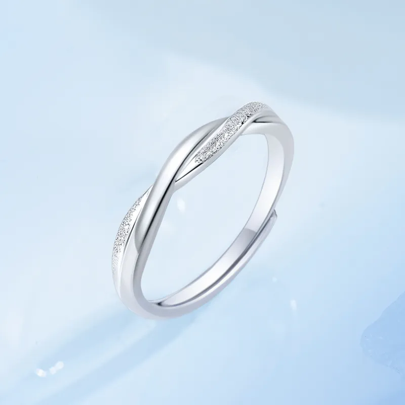 Lao Feng Xiang S999 Silver Rings Unisex-4