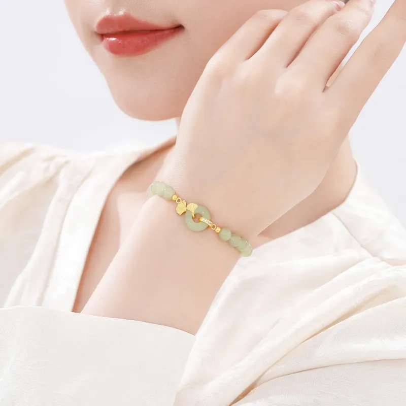 Lao Feng Xiang Natural Chalcedony Bracelets Women's-1