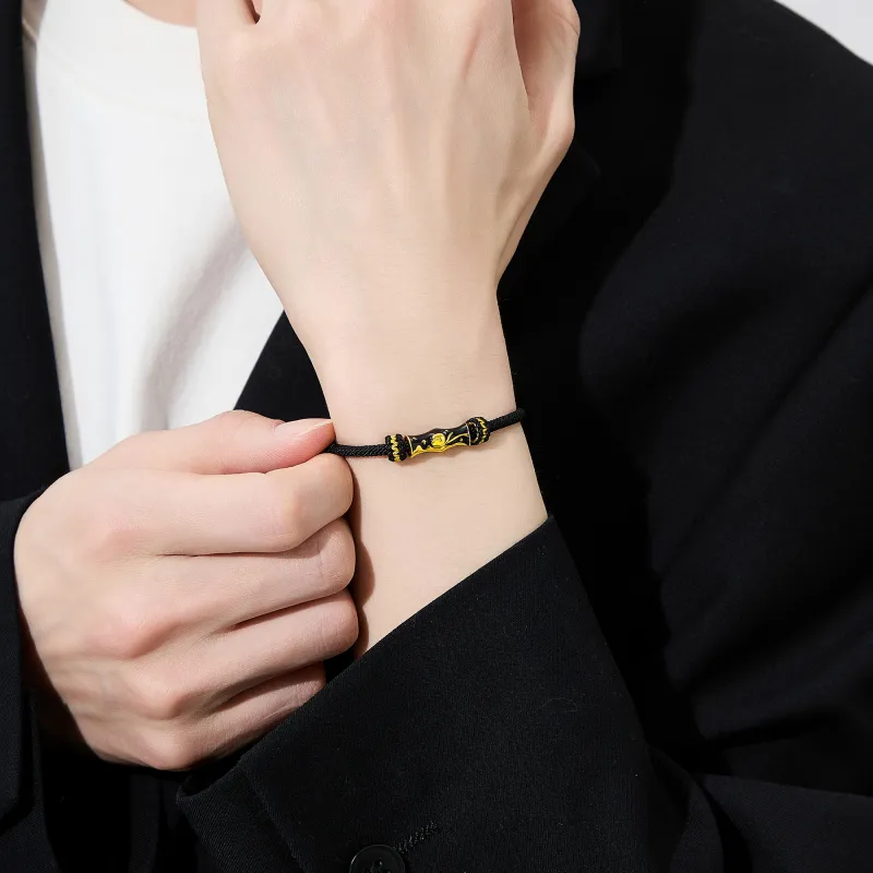 Lao Feng Xiang S925 Silver Bracelets Unisex-7