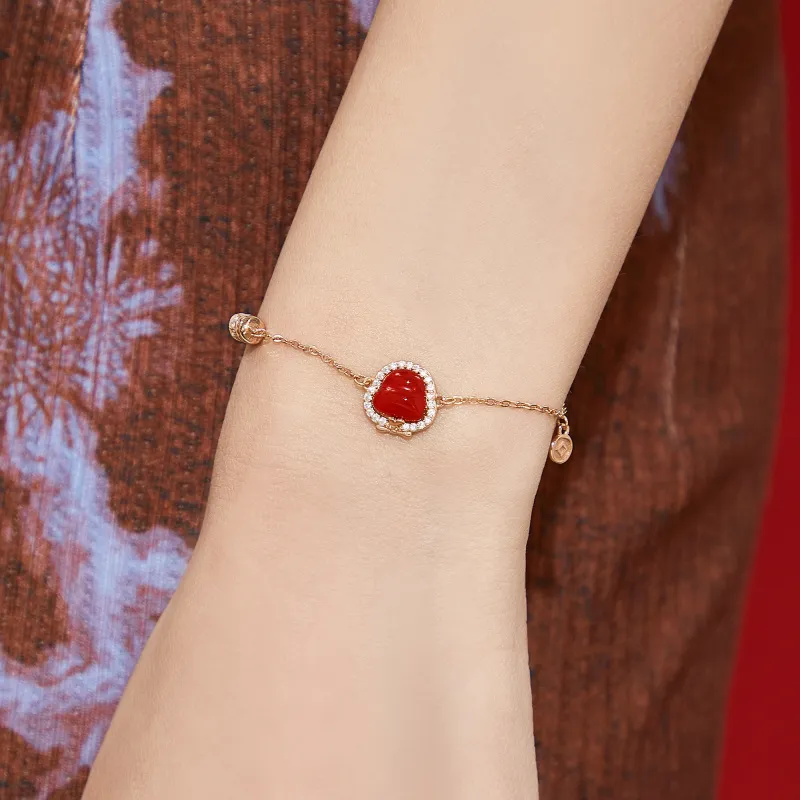 Lao Feng Xiang 925 Sterling Silver Bracelets Women's-4