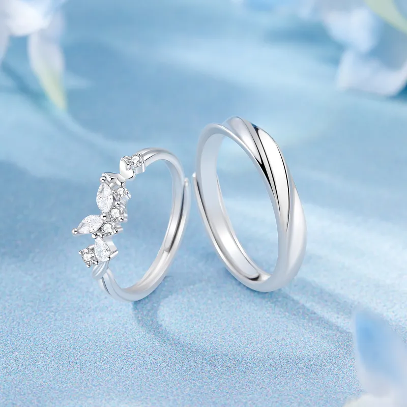 Lao Feng Xiang S925 Silver Rings Unisex-4