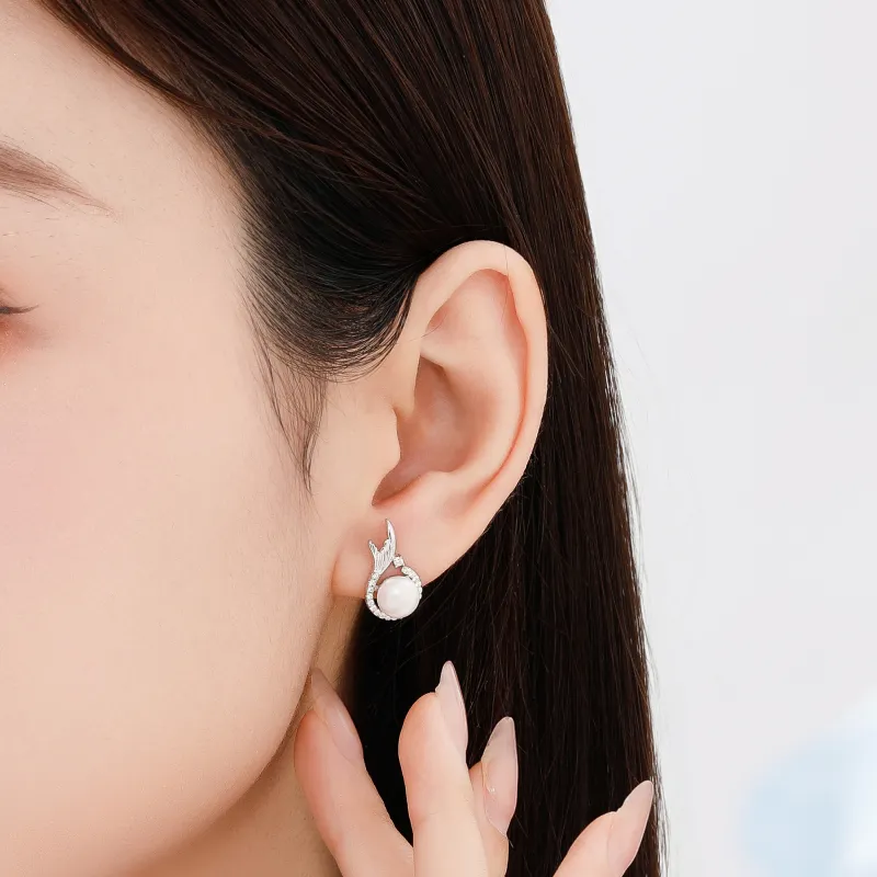 Lao Feng Xiang S925 Silver Earrings Women's-4