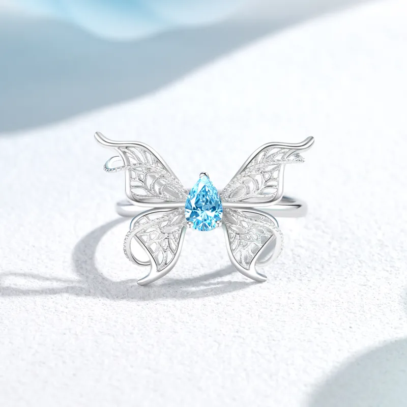 Lao Feng Xiang Natural Topazes Rings Women's-1
