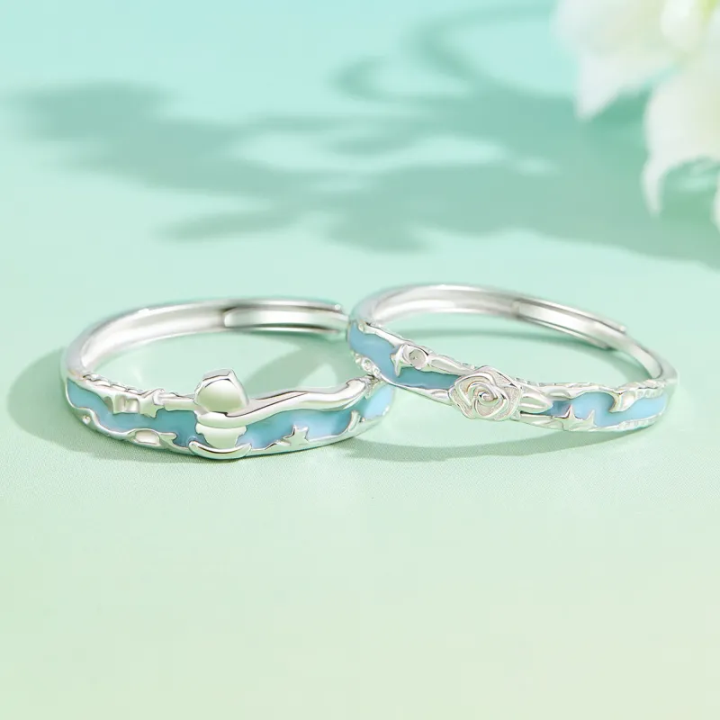 Lao Feng Xiang S925 Silver Rings Unisex-1