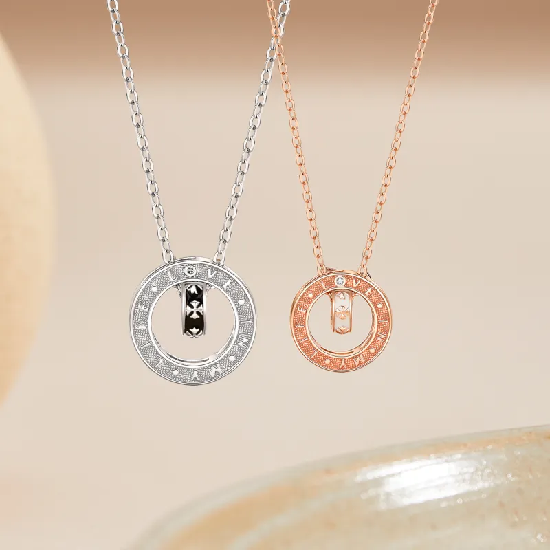 Lao Feng Xiang S925 Silver Necklaces Unisex-2