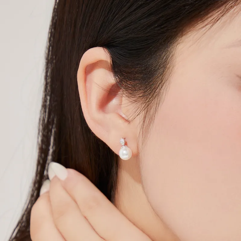 Lao Feng Xiang S999 Silver Sterling Silver Earrings, Girl Women's-5