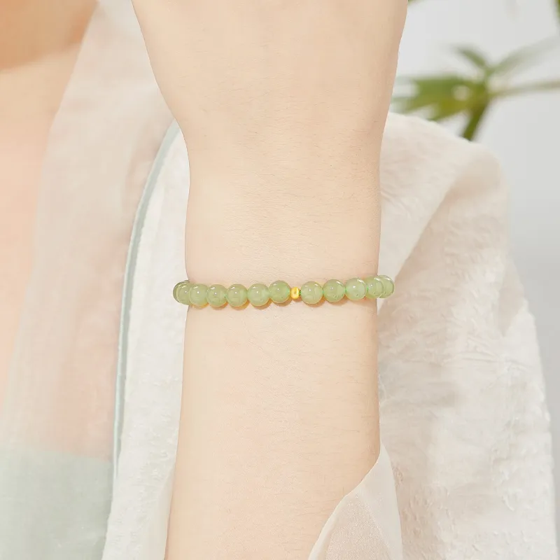 Lao Feng Xiang Natural Chalcedony Bracelets Women's-7