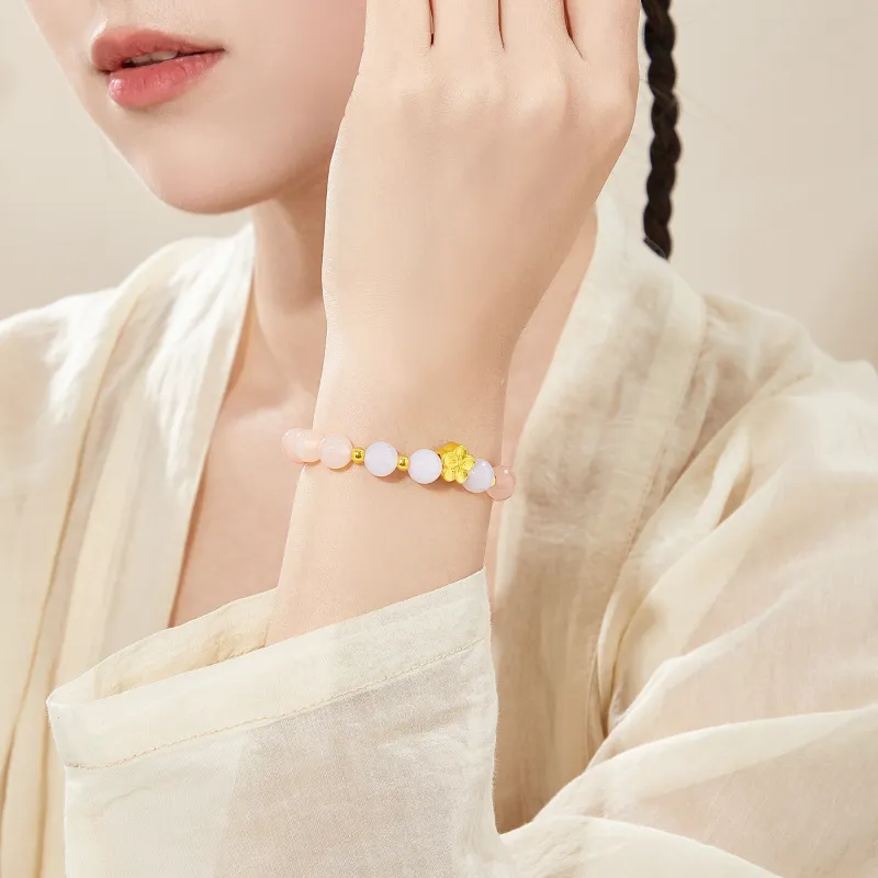 Lao Feng Xiang Agate Bracelets Women's-1