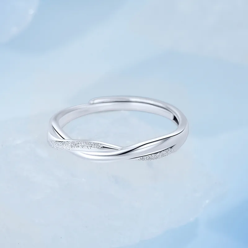 Lao Feng Xiang S999 Silver Rings Unisex-5